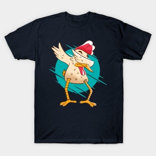 Dabbing Chicken - Funny Cute Animals T-Shirt